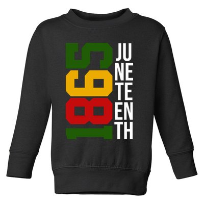 Juneteenth 1865 Toddler Sweatshirt