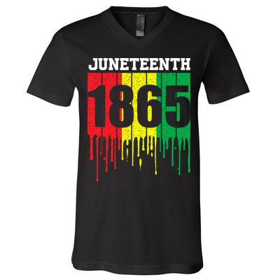 Juneteenth 1865 V-Neck T-Shirt