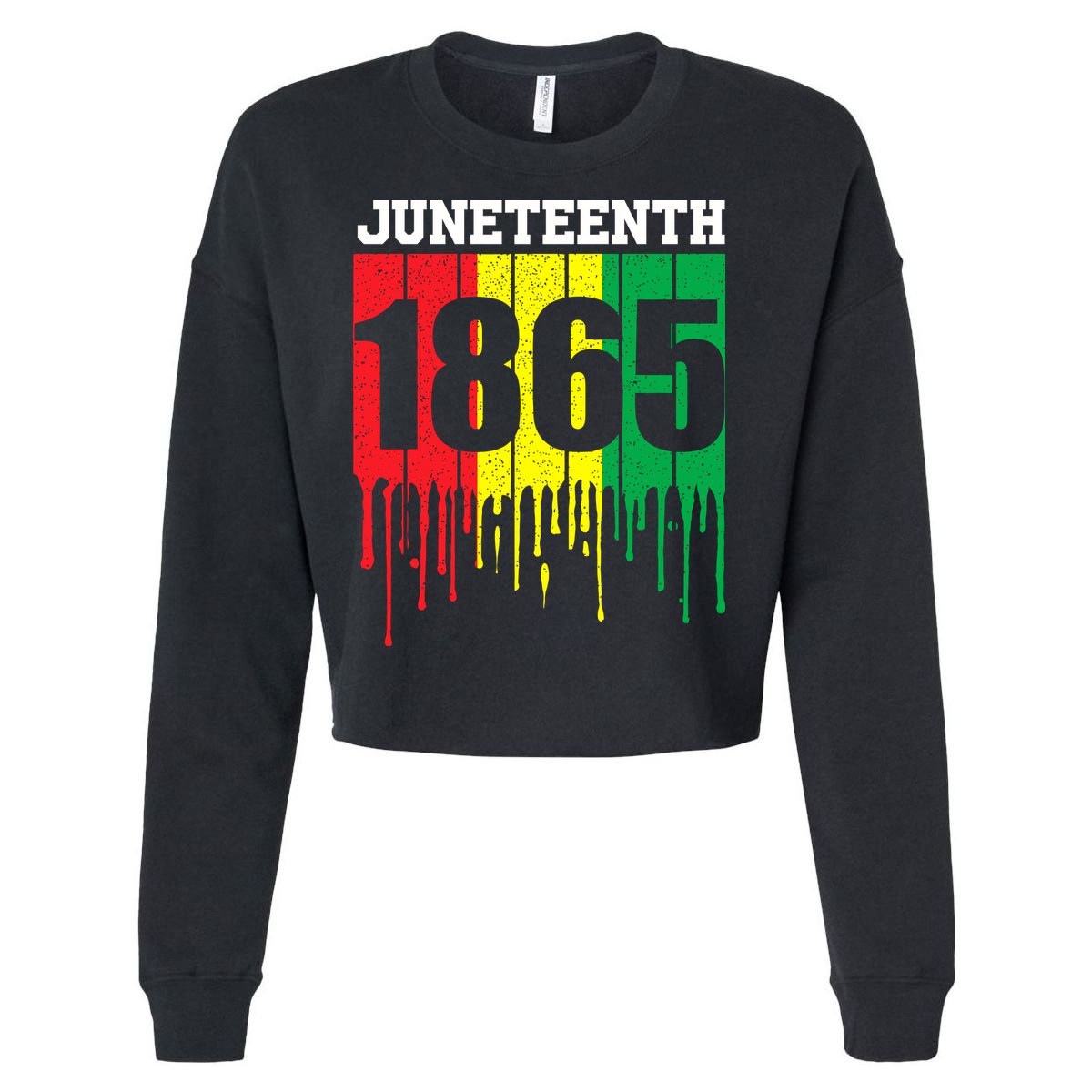 Juneteenth 1865 Cropped Pullover Crew
