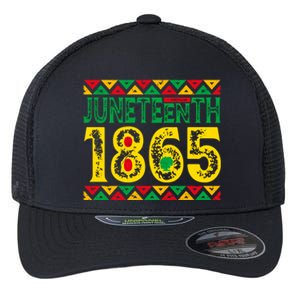 Juneteenth 1865 Melanin African Pride Blm Black Freedom Day Gift Flexfit Unipanel Trucker Cap