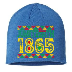 Juneteenth 1865 Melanin African Pride Blm Black Freedom Day Gift Sustainable Beanie