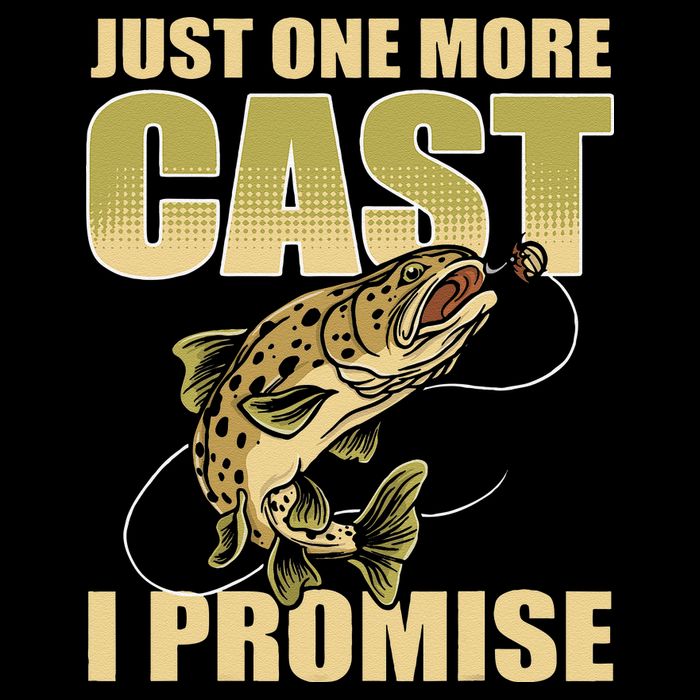 Just 1 More Cast I Promise Fish Fishing Backpack
