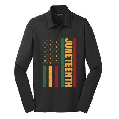 Junenth 1865 Meaningful Gift Silk Touch Performance Long Sleeve Polo