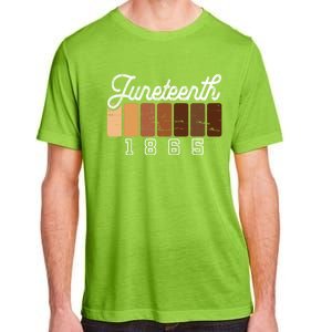 Juneteenth 1865 Melanin Shades Proud Black History Month Funny Gift Adult ChromaSoft Performance T-Shirt