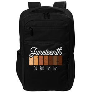 Juneteenth 1865 Melanin Shades Proud Black History Month Funny Gift Impact Tech Backpack