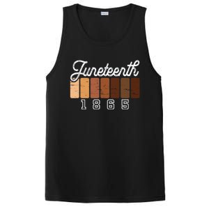 Juneteenth 1865 Melanin Shades Proud Black History Month Funny Gift PosiCharge Competitor Tank