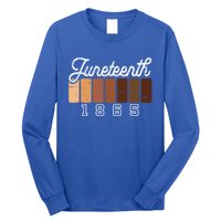 Juneteenth 1865 Melanin Shades Proud Black History Month Funny Gift Long Sleeve Shirt