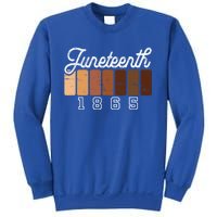 Juneteenth 1865 Melanin Shades Proud Black History Month Funny Gift Sweatshirt