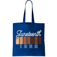 Juneteenth 1865 Melanin Shades Proud Black History Month Funny Gift Tote Bag