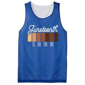 Juneteenth 1865 Melanin Shades Proud Black History Month Funny Gift Mesh Reversible Basketball Jersey Tank