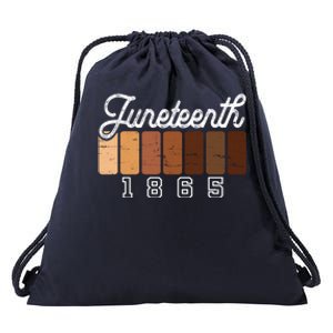 Juneteenth 1865 Melanin Shades Proud Black History Month Funny Gift Drawstring Bag