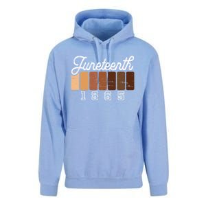 Juneteenth 1865 Melanin Shades Proud Black History Month Funny Gift Unisex Surf Hoodie