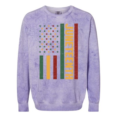 Junenth 1865 Meaningful Gift Colorblast Crewneck Sweatshirt