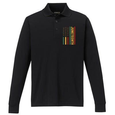 Junenth 1865 Meaningful Gift Performance Long Sleeve Polo