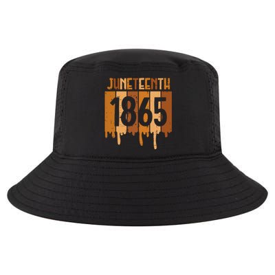 Juneteenth 1865 Melanin Drip Black Pride Women Cool Comfort Performance Bucket Hat