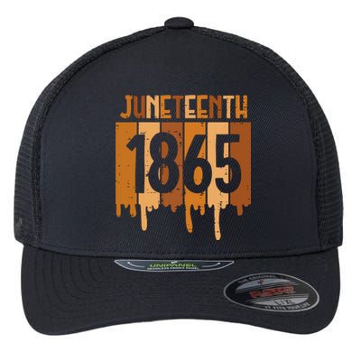 Juneteenth 1865 Melanin Drip Black Pride Women Flexfit Unipanel Trucker Cap