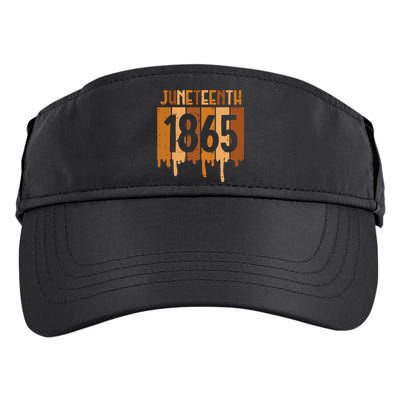 Juneteenth 1865 Melanin Drip Black Pride Women Adult Drive Performance Visor