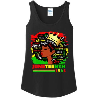 Juneteenth 1865 Pride Celebrate Black Wo African American Ladies Essential Tank