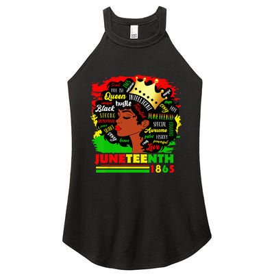 Juneteenth 1865 Pride Celebrate Black Wo African American Women's Perfect Tri Rocker Tank