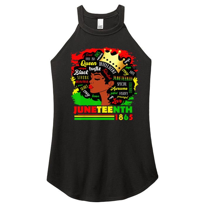 Juneteenth 1865 Pride Celebrate Black Wo African American Women's Perfect Tri Rocker Tank