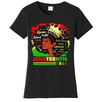 Juneteenth 1865 Pride Celebrate Black Wo African American Women's T-Shirt