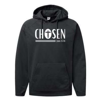 John 1516 Pullover Chosen Christian Streetwear Performance Fleece Hoodie