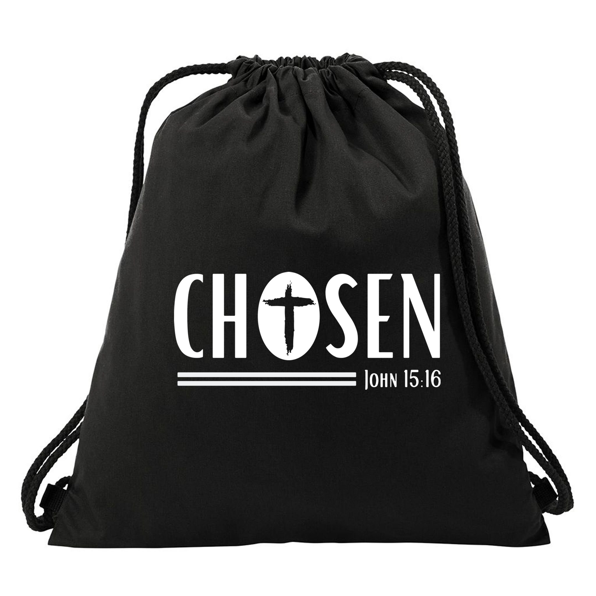 John 1516 Pullover Chosen Christian Streetwear Drawstring Bag