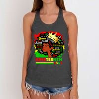 Juneteenth 1865 Pride Celebrate Black  African American Women's Knotted Racerback Tank