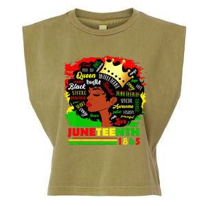 Juneteenth 1865 Pride Celebrate Black  African American Garment-Dyed Women's Muscle Tee