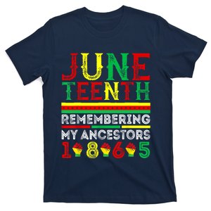 Juneteenth 1865 Remembering My Ancestors Juneteenth T-Shirt