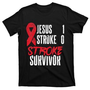 Jesus 1 Stroke 0 Stoke Awareness Stroke Survivor T-Shirt