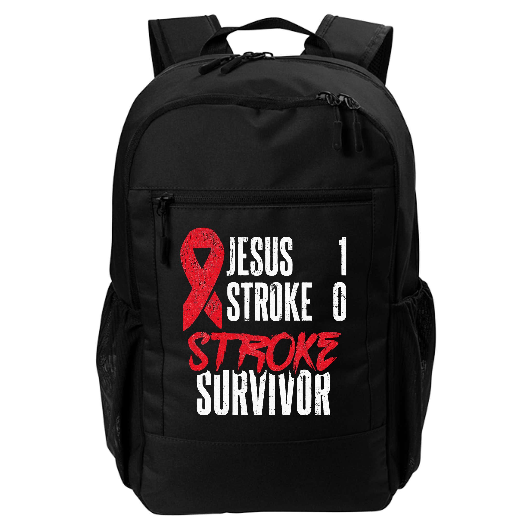 Jesus 1 Stroke 0 Stoke Awareness Stroke Survivor Backpack
