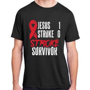 Jesus 1 Stroke 0 Stoke Awareness Stroke Survivor Adult ChromaSoft Performance T-Shirt