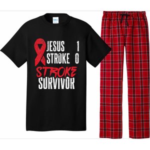 Jesus 1 Stroke 0 Stoke Awareness Stroke Survivor Pajama Set