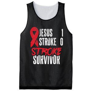 Jesus 1 Stroke 0 Stoke Awareness Stroke Survivor Mesh Reversible Basketball Jersey Tank