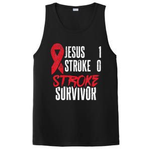 Jesus 1 Stroke 0 Stoke Awareness Stroke Survivor PosiCharge Competitor Tank