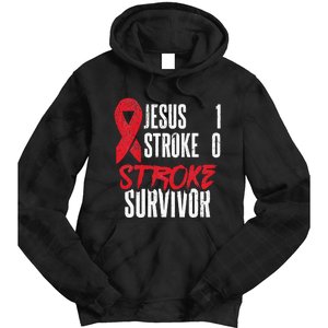 Jesus 1 Stroke 0 Stoke Awareness Stroke Survivor Tie Dye Hoodie