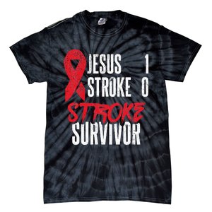 Jesus 1 Stroke 0 Stoke Awareness Stroke Survivor Tie-Dye T-Shirt