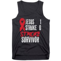 Jesus 1 Stroke 0 Stoke Awareness Stroke Survivor Tank Top