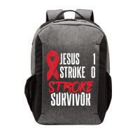 Jesus 1 Stroke 0 Stoke Awareness Stroke Survivor Vector Backpack