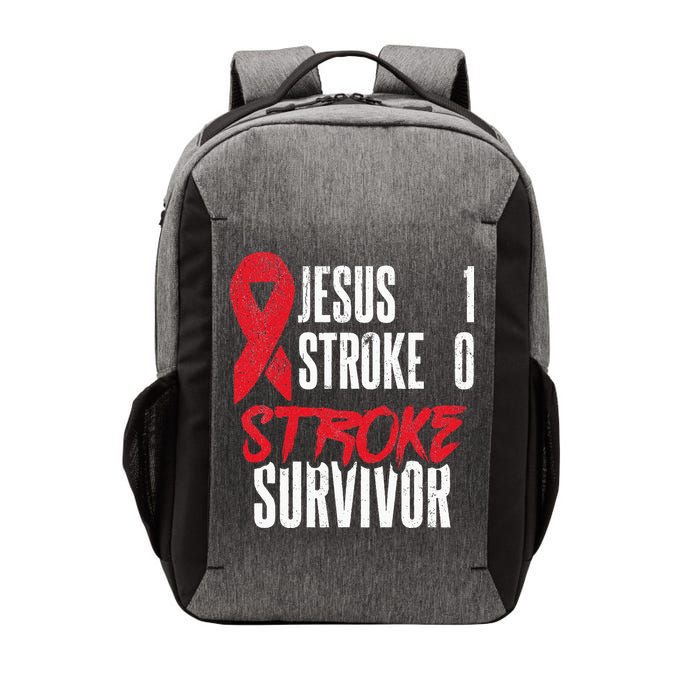 Jesus 1 Stroke 0 Stoke Awareness Stroke Survivor Vector Backpack