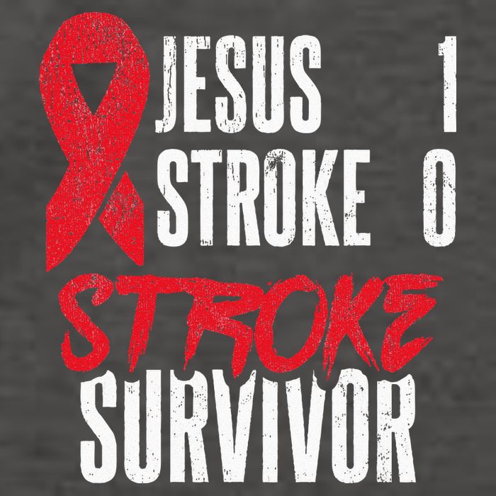 Jesus 1 Stroke 0 Stoke Awareness Stroke Survivor Vector Backpack