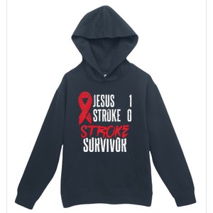 Jesus 1 Stroke 0 Stoke Awareness Stroke Survivor Urban Pullover Hoodie