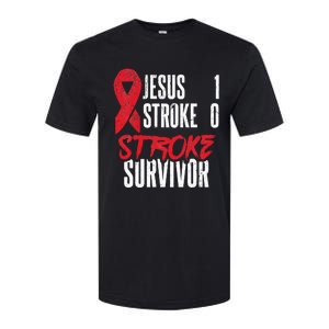 Jesus 1 Stroke 0 Stoke Awareness Stroke Survivor Softstyle CVC T-Shirt