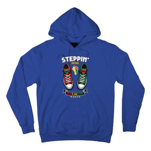 Junenth 1865 Stepping Into Black History Month Cool Gift Hoodie