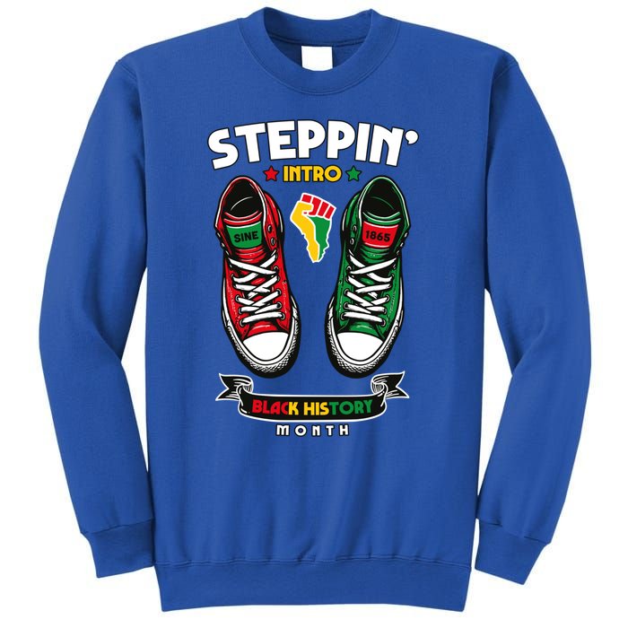 Junenth 1865 Stepping Into Black History Month Cool Gift Sweatshirt