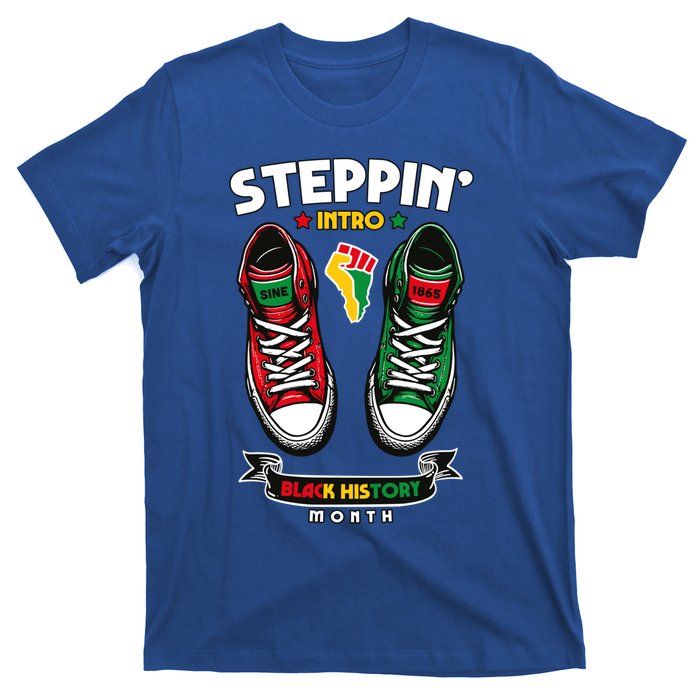 Junenth 1865 Stepping Into Black History Month Cool Gift T-Shirt