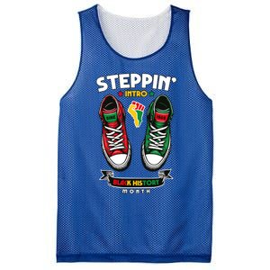 Junenth 1865 Stepping Into Black History Month Cool Gift Mesh Reversible Basketball Jersey Tank