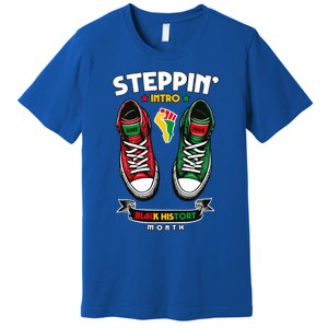 Junenth 1865 Stepping Into Black History Month Cool Gift Premium T-Shirt