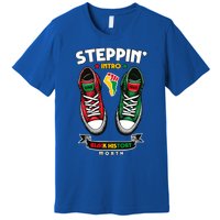 Junenth 1865 Stepping Into Black History Month Cool Gift Premium T-Shirt